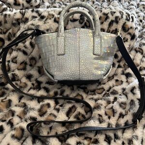Vince Camuto Iridescent Mini Bag with Black Strap
